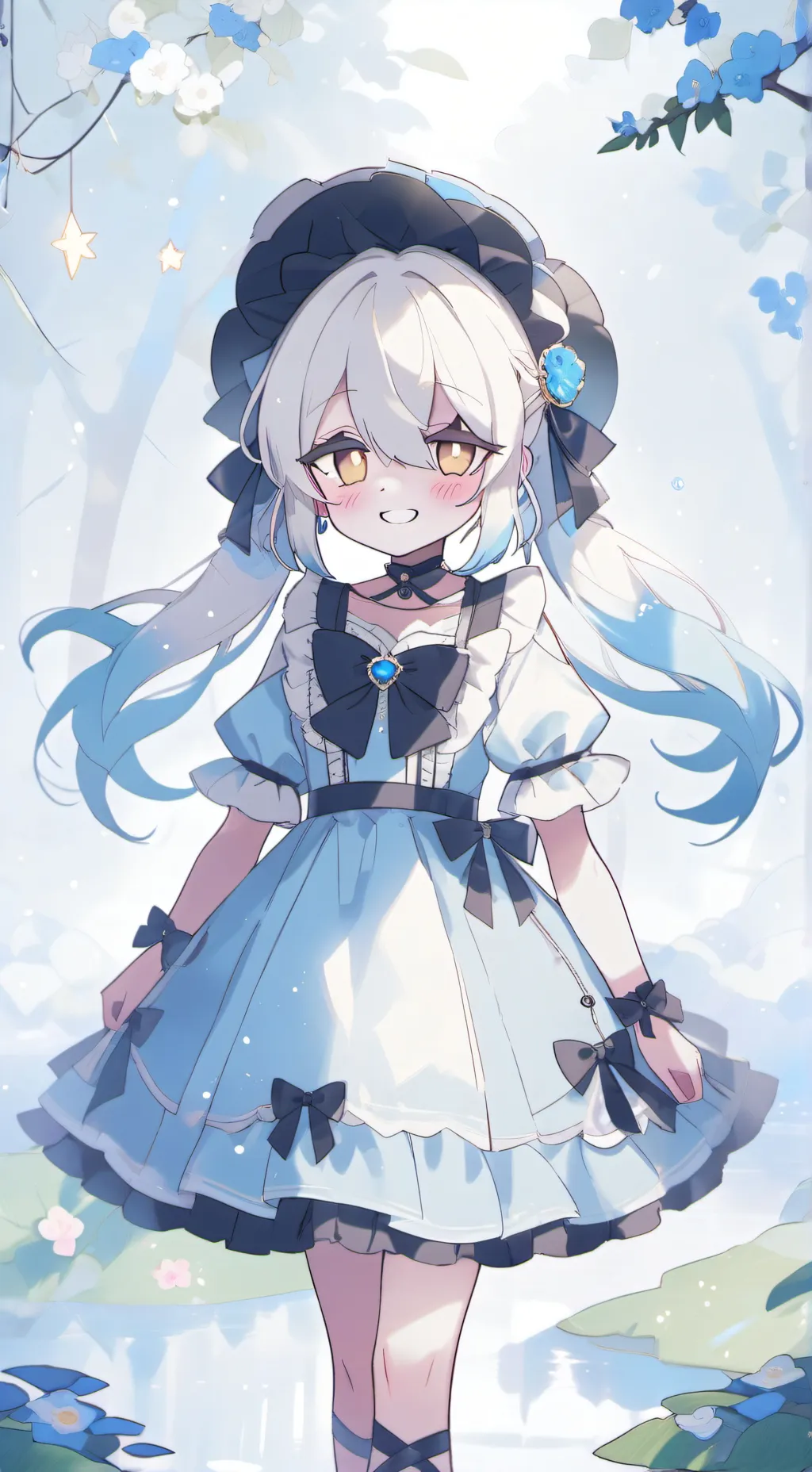 ai character: sprunki school  background