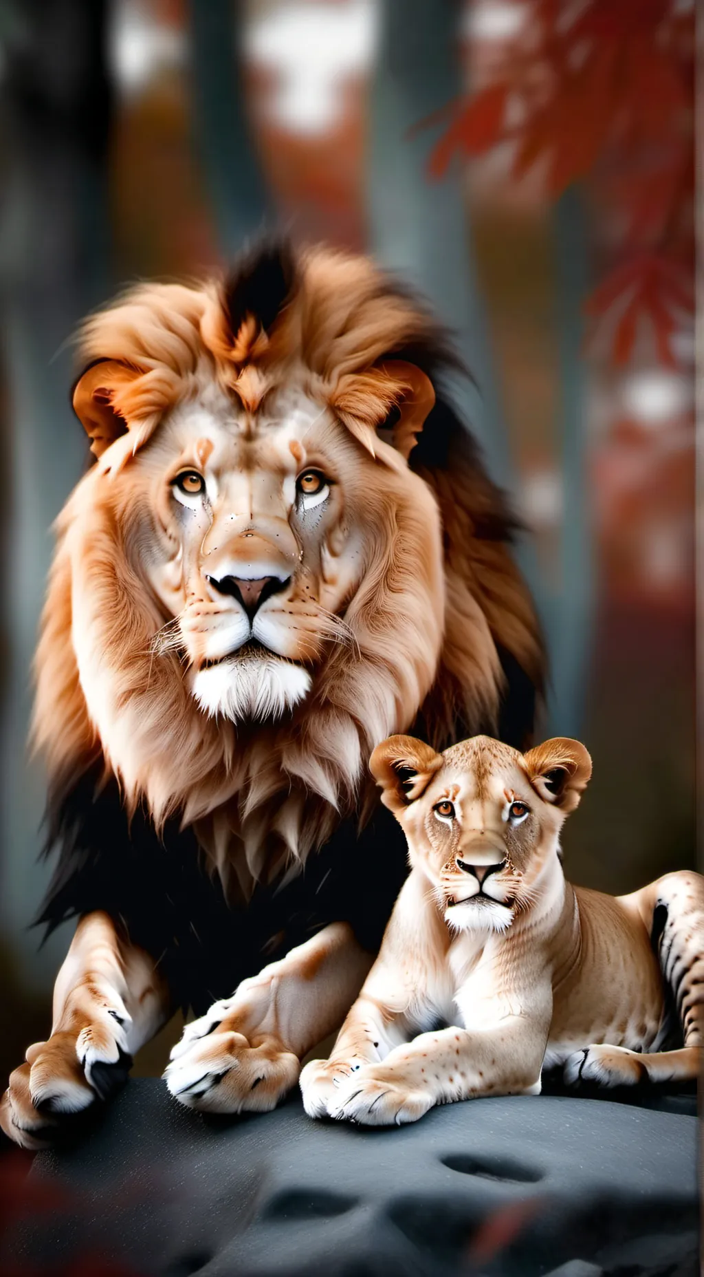 ai character: Lionne  background