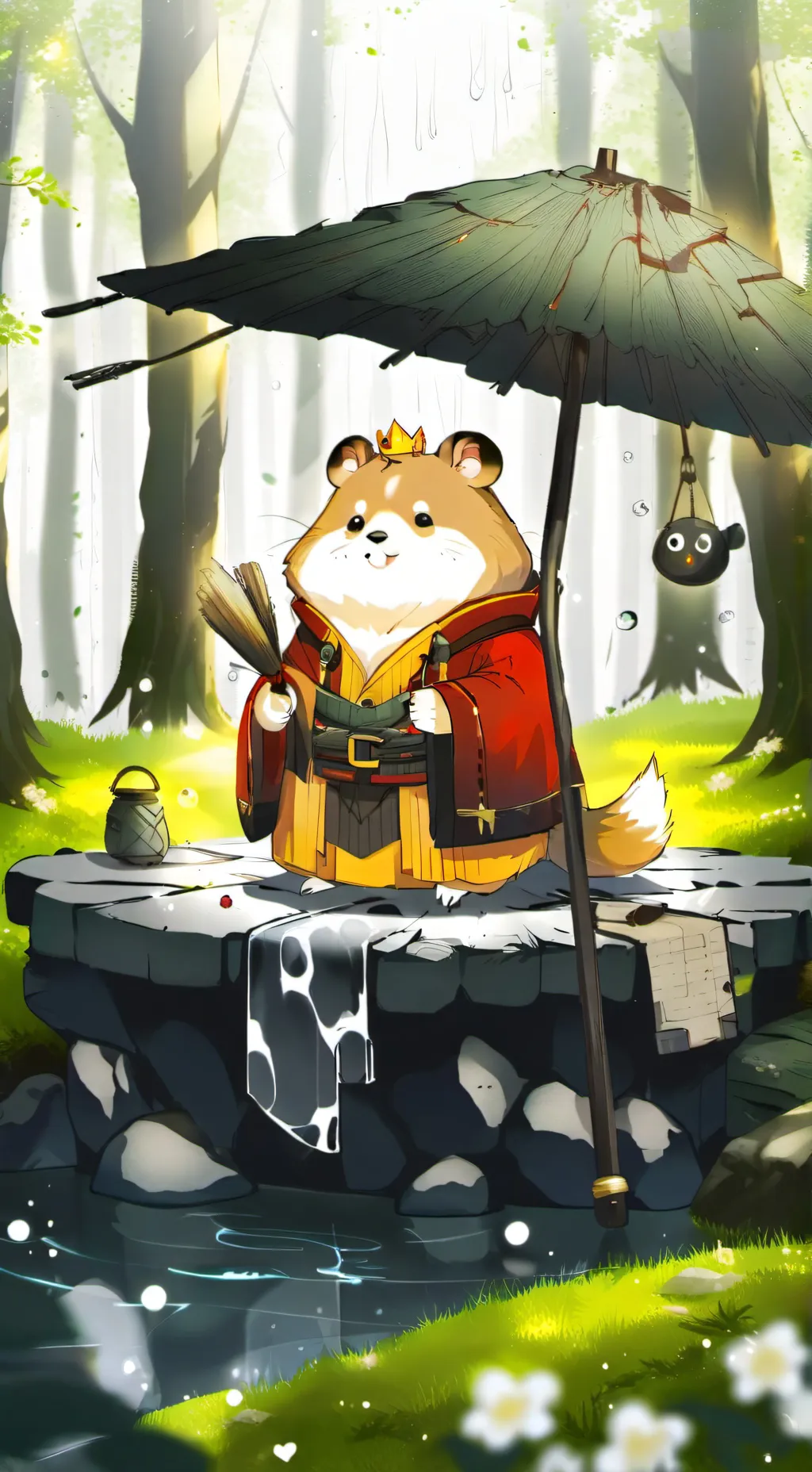 ai character: Dave da hamster background