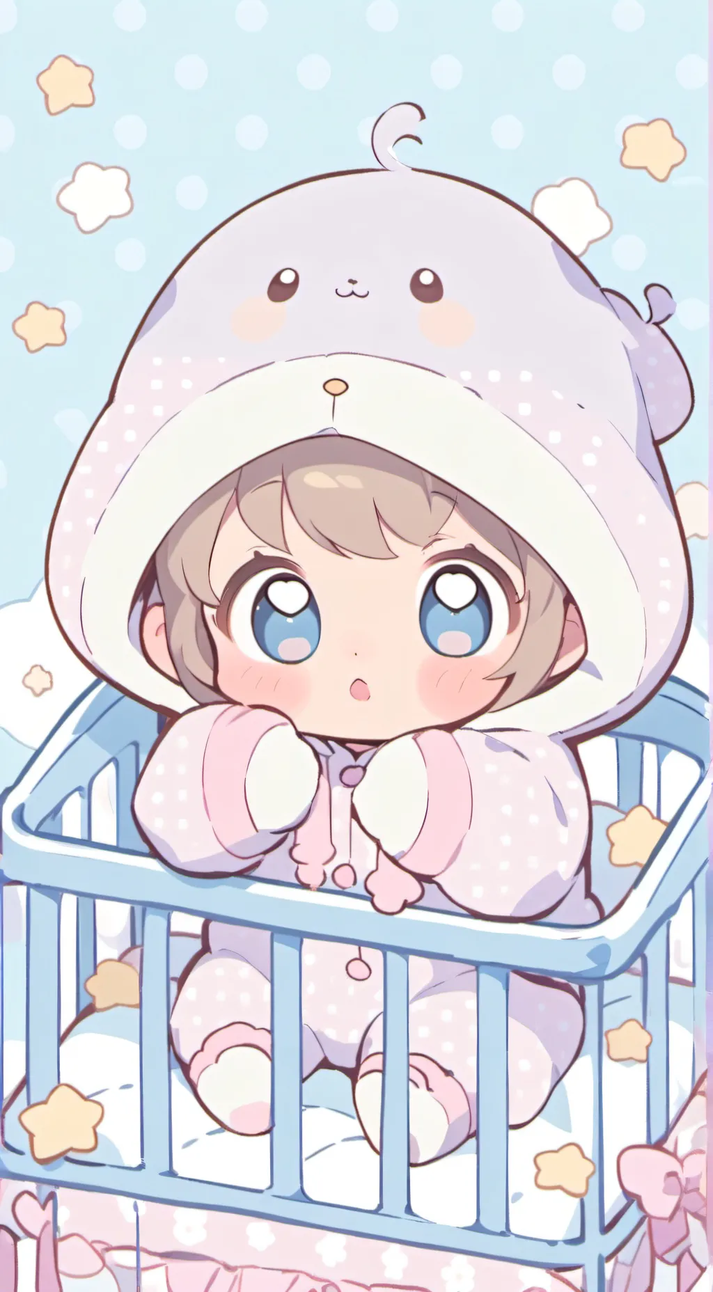 ai character: newborn baby (you) background