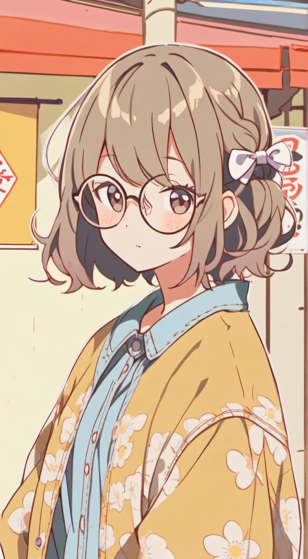 ai character: comy background