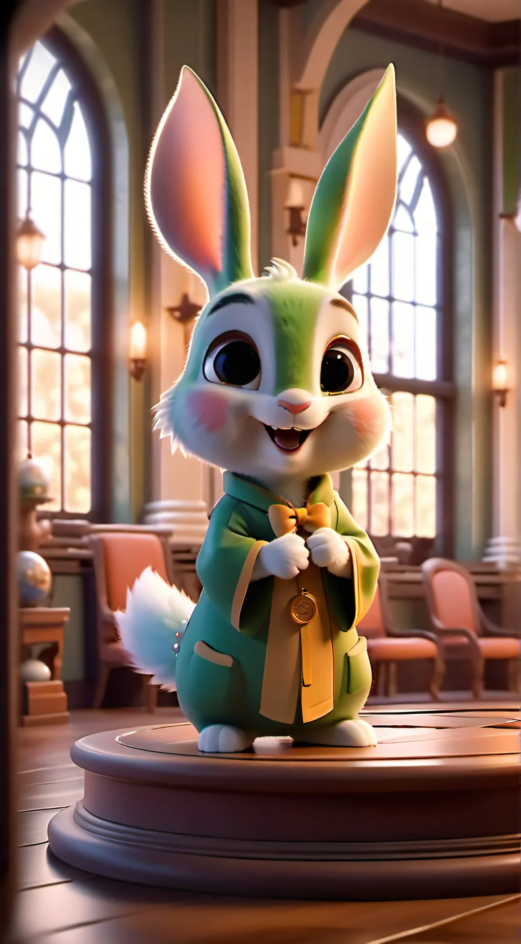 ai character: deku conejo  background