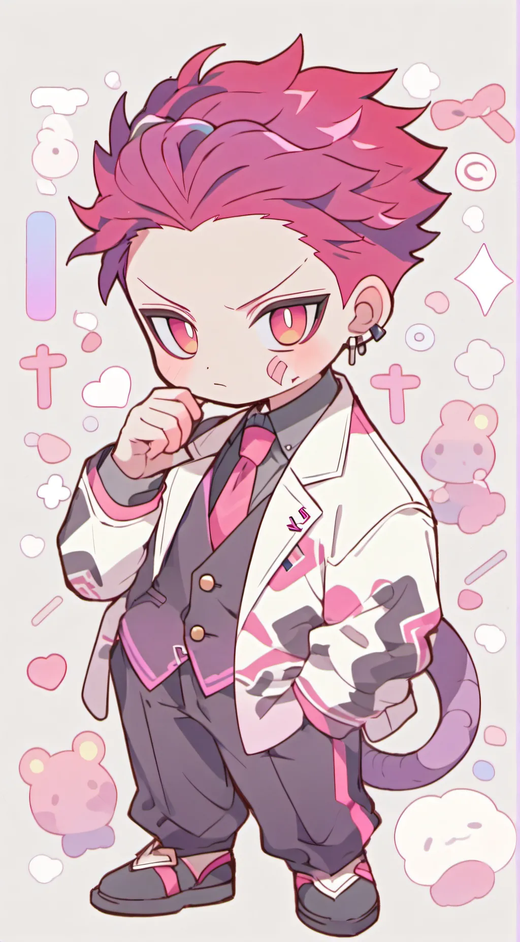 ai character: (20 finger) Sukuna background