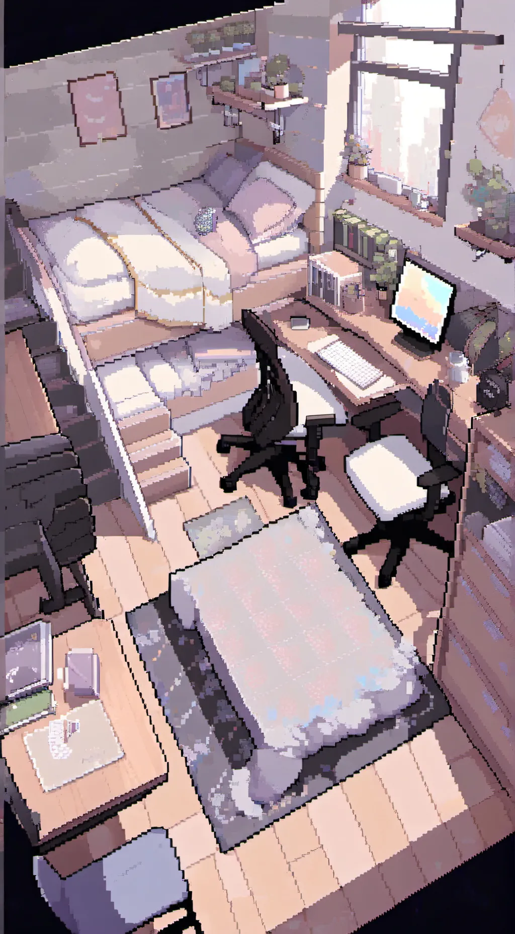 ai character: Lucy Windy  background