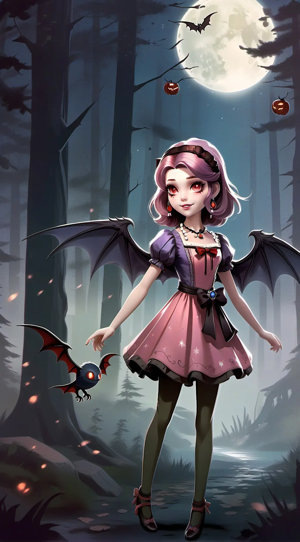 ai character: Nyxia  background