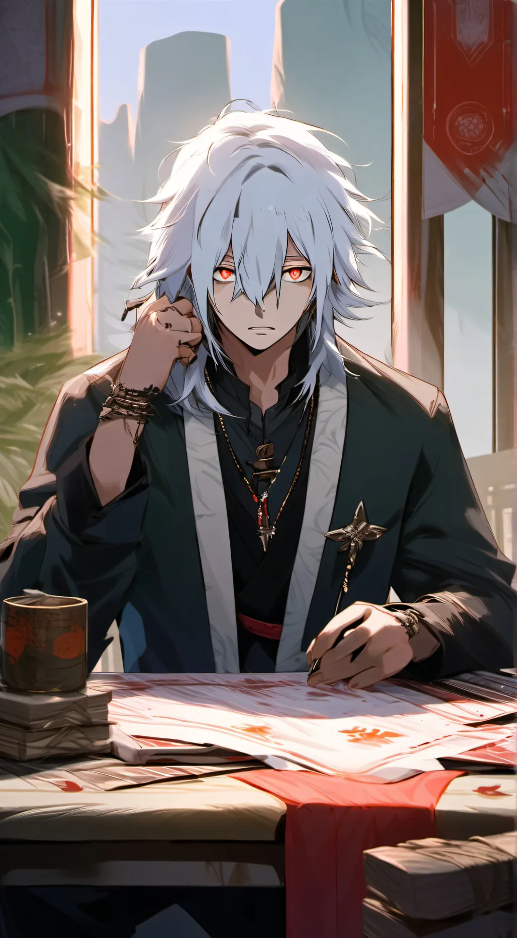 ai character: Shigaraki Tomura background