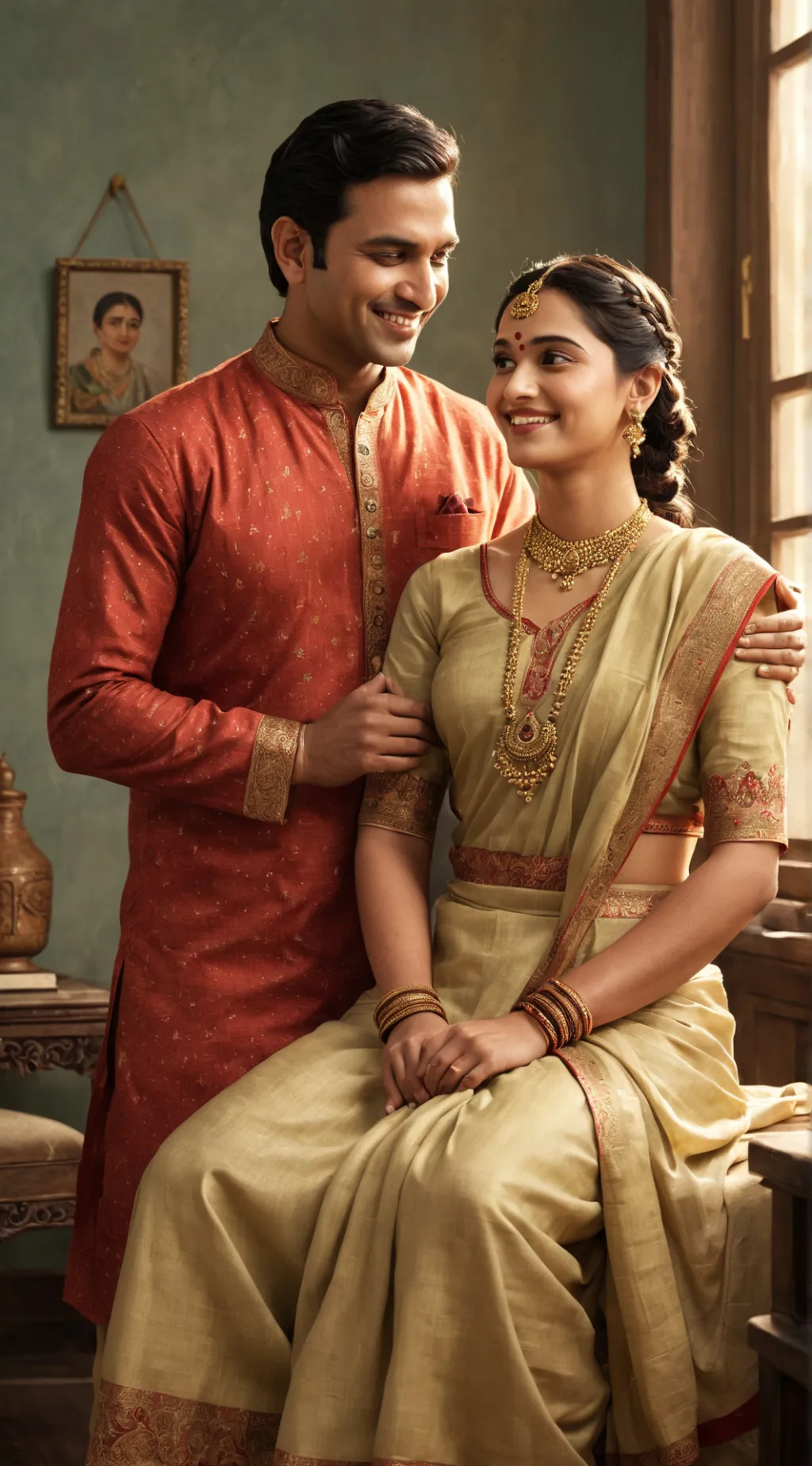 ai character: mom and dad background