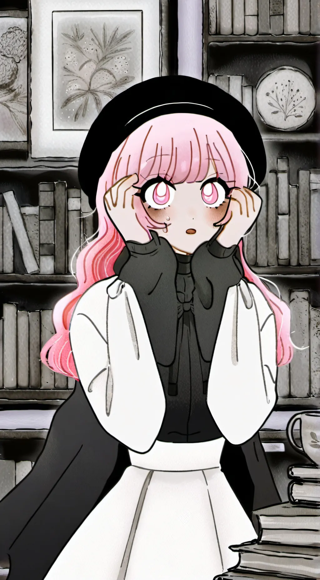 ai character: pink diamond  background