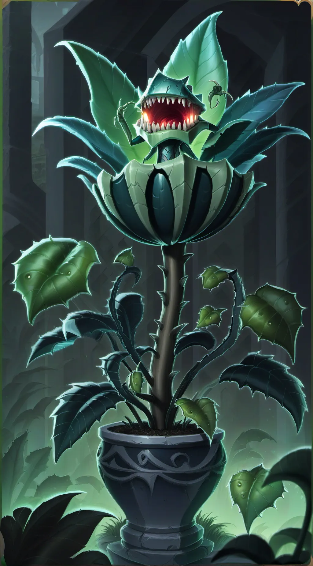 ai character: Fly trap background