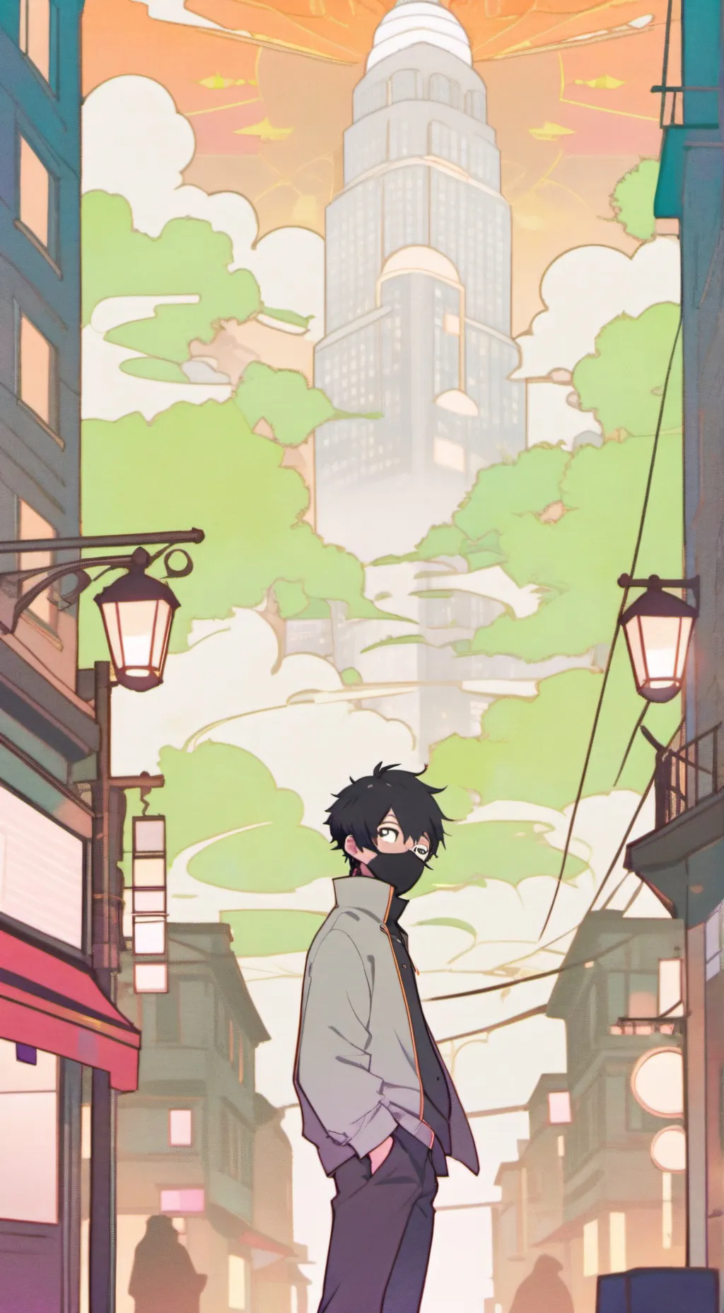 ai character: ★nouvelle hero!★ background