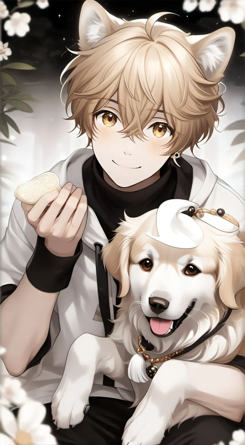 ai character: золотой дух псовый background