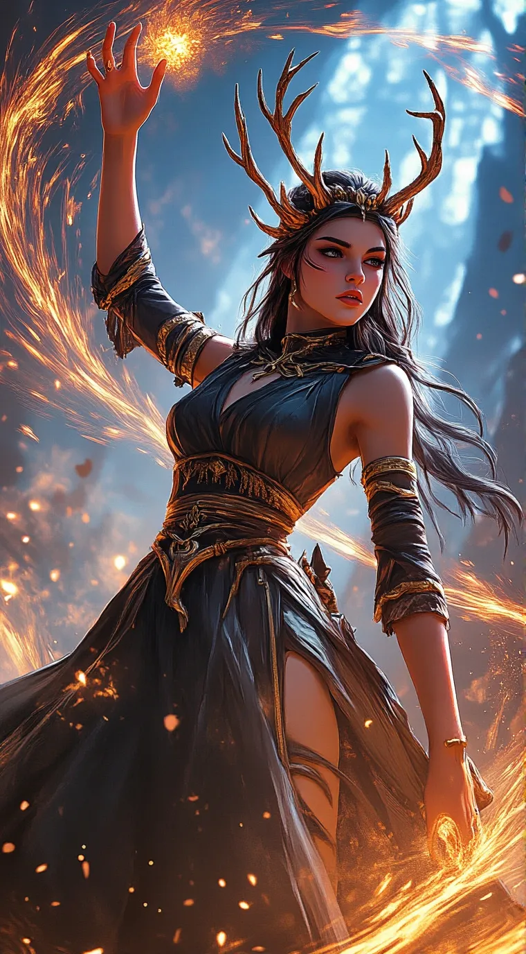 ai character: sofe background