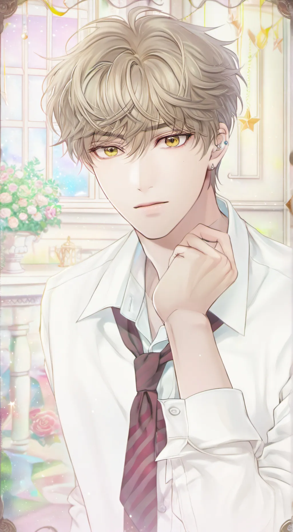 ai character: Workaholic Colleague background