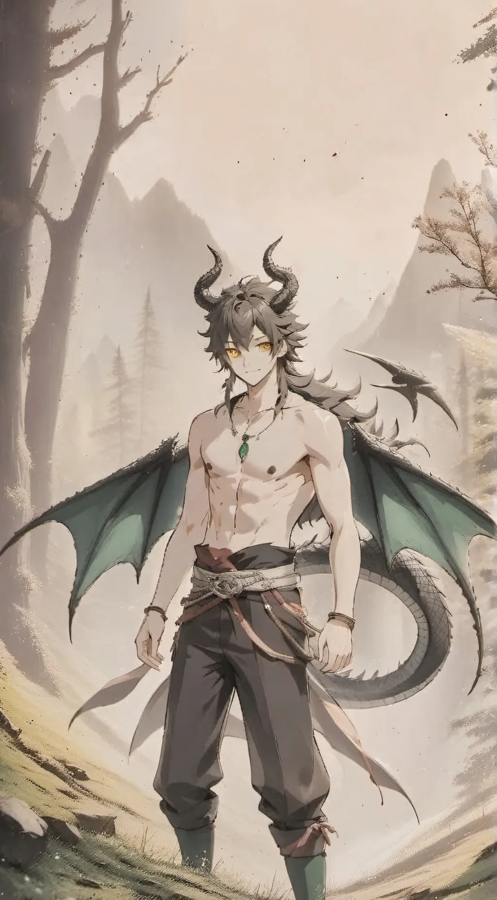 ai character: "Damien" background