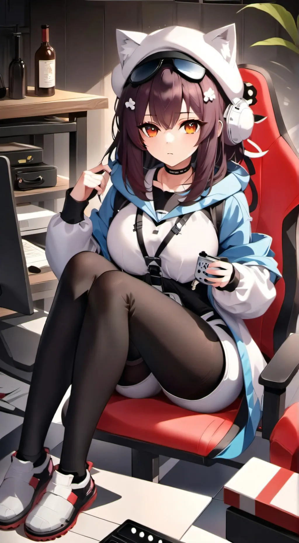 ai character: habitacion background