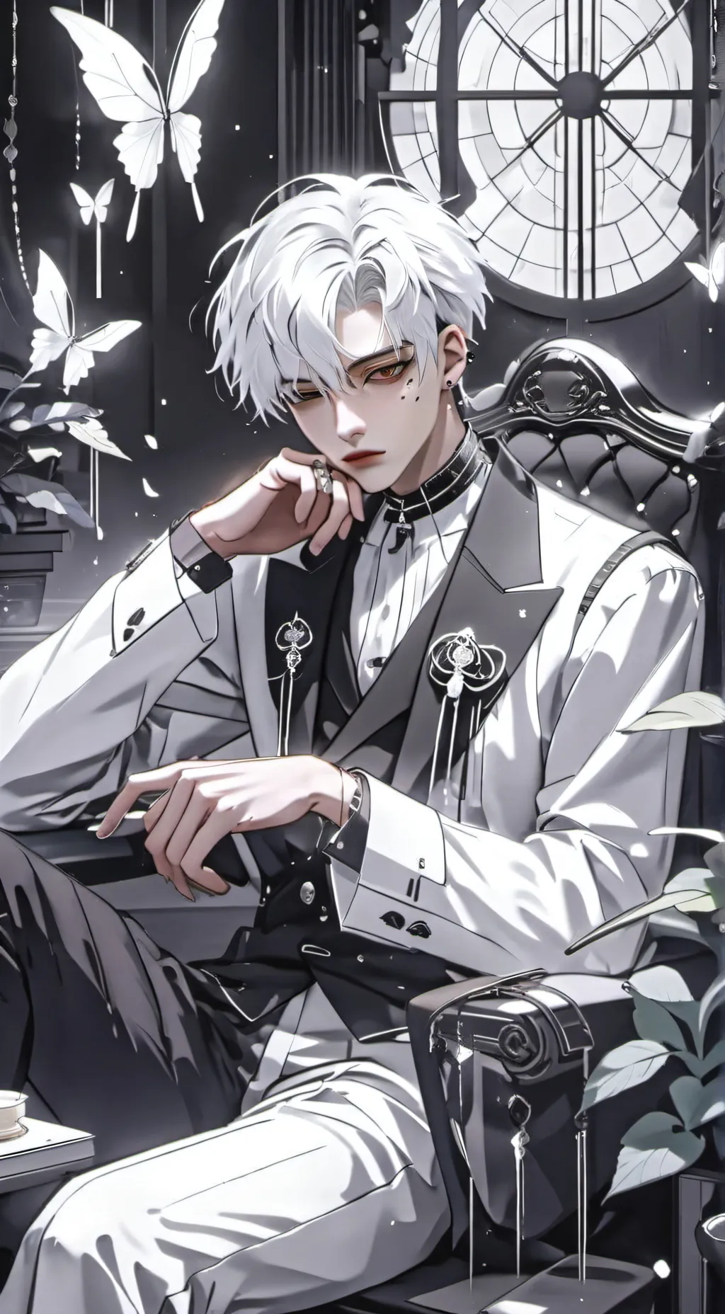 ai character: Joshua white 🤍 background