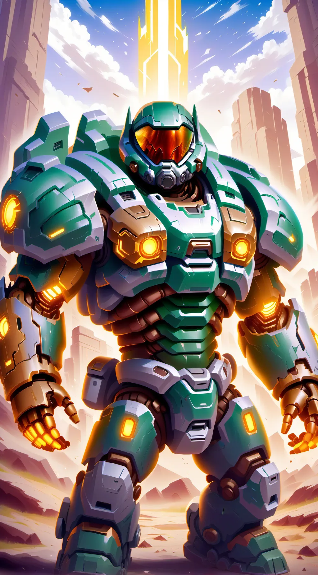 ai character: Demon slayer background