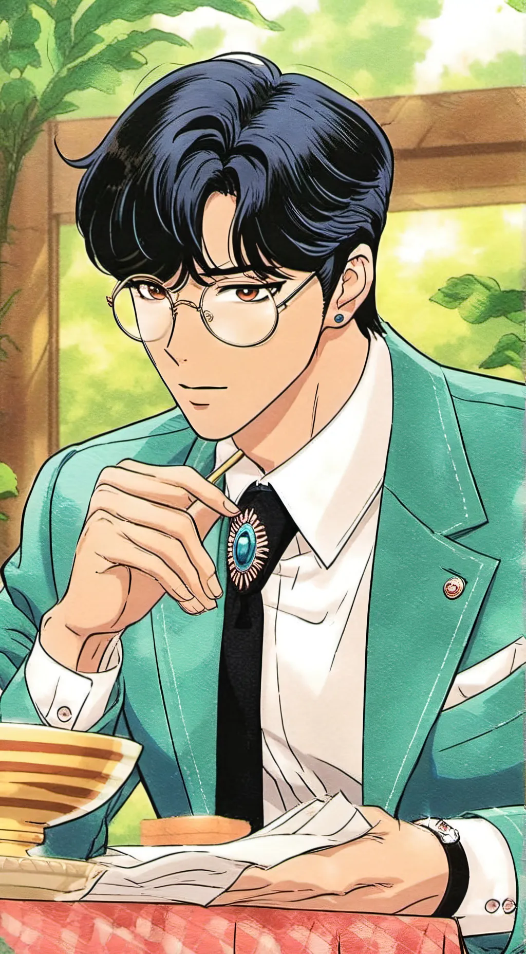 ai character: kim yang background