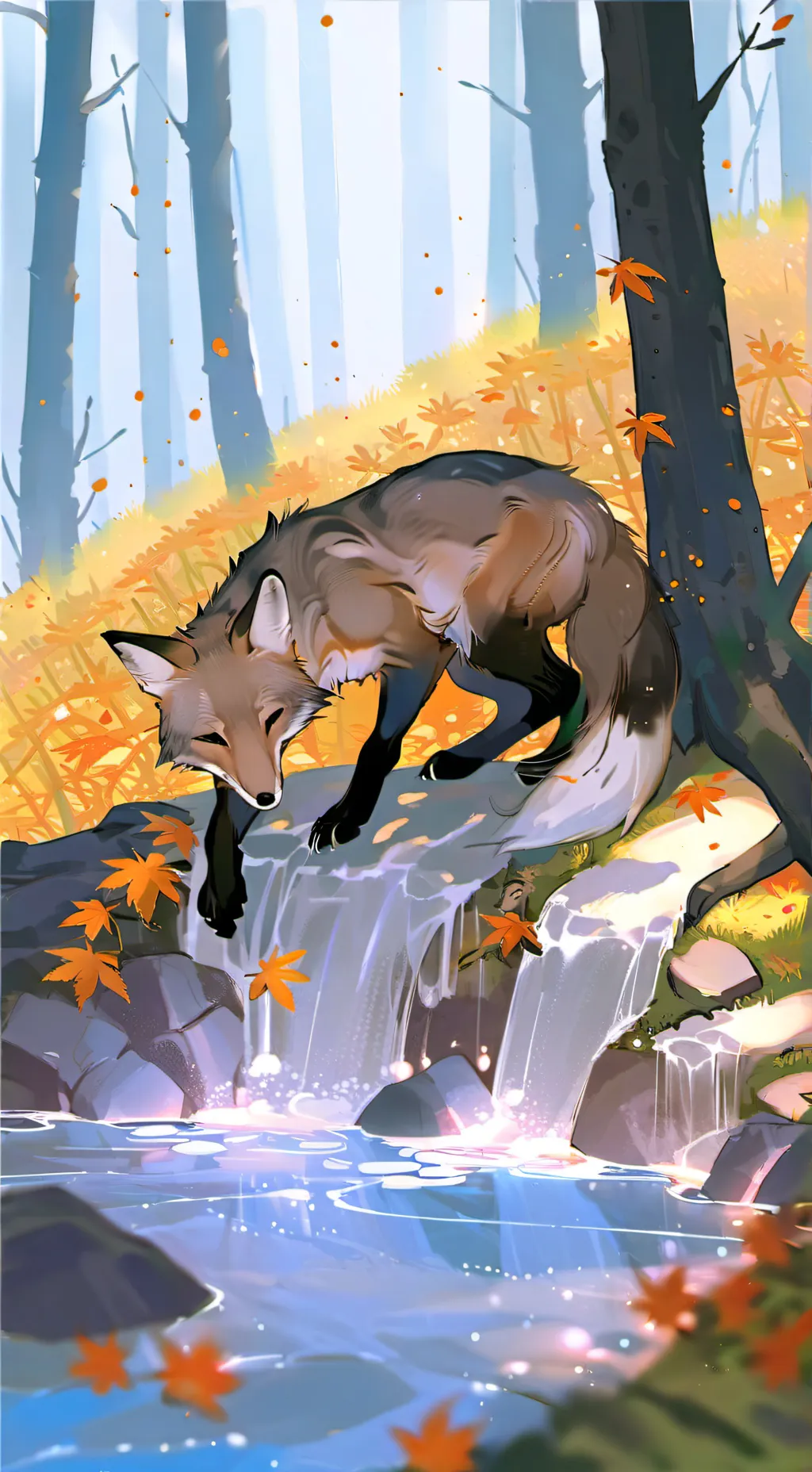 ai character: Bailey The Fox! background