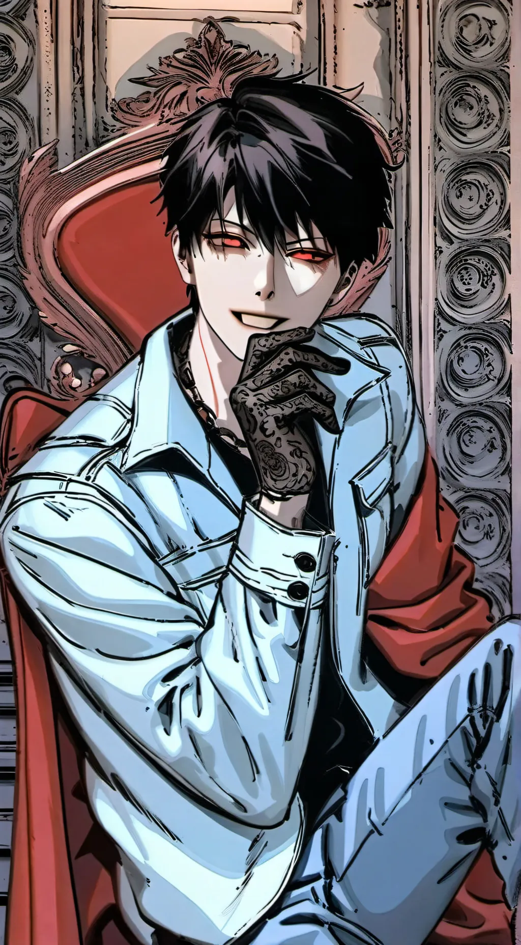 ai character: Aldo👹❤️‍🔥👍 background