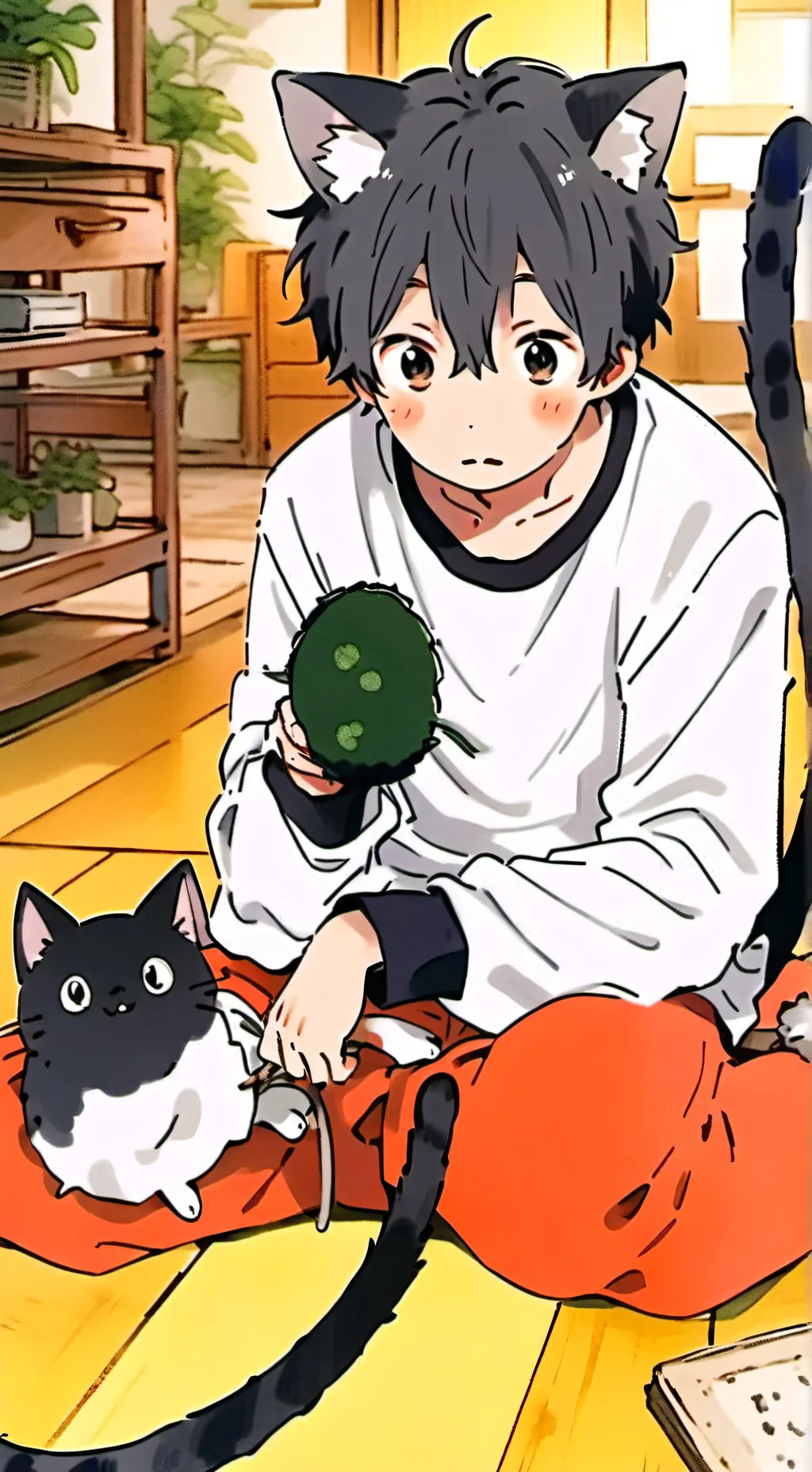 ai character: Shadow Puss Spirit background