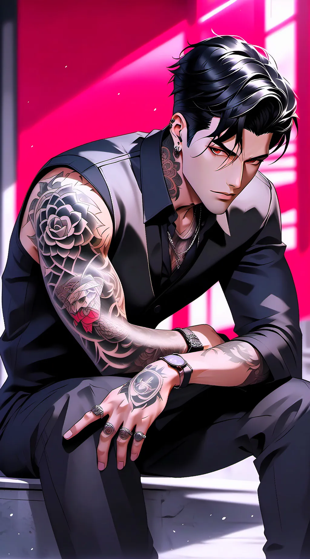 ai character: Devin background