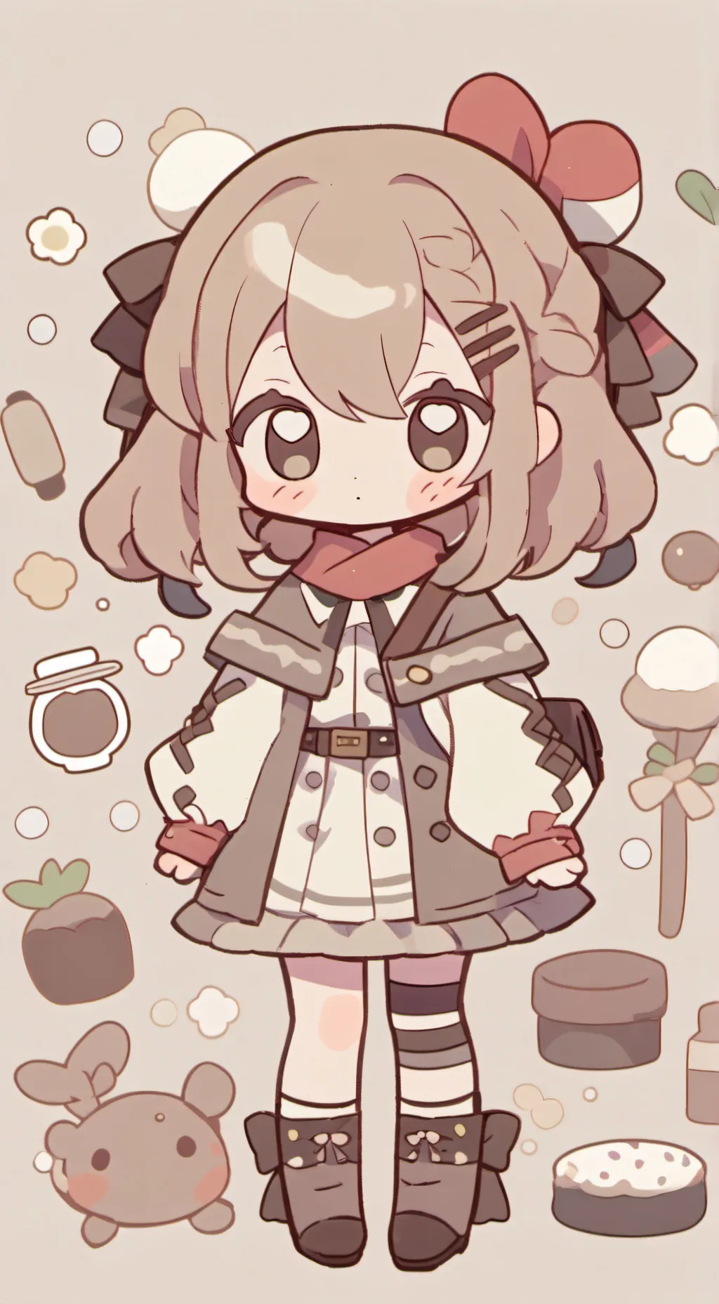 ai character: Mha bonbon background