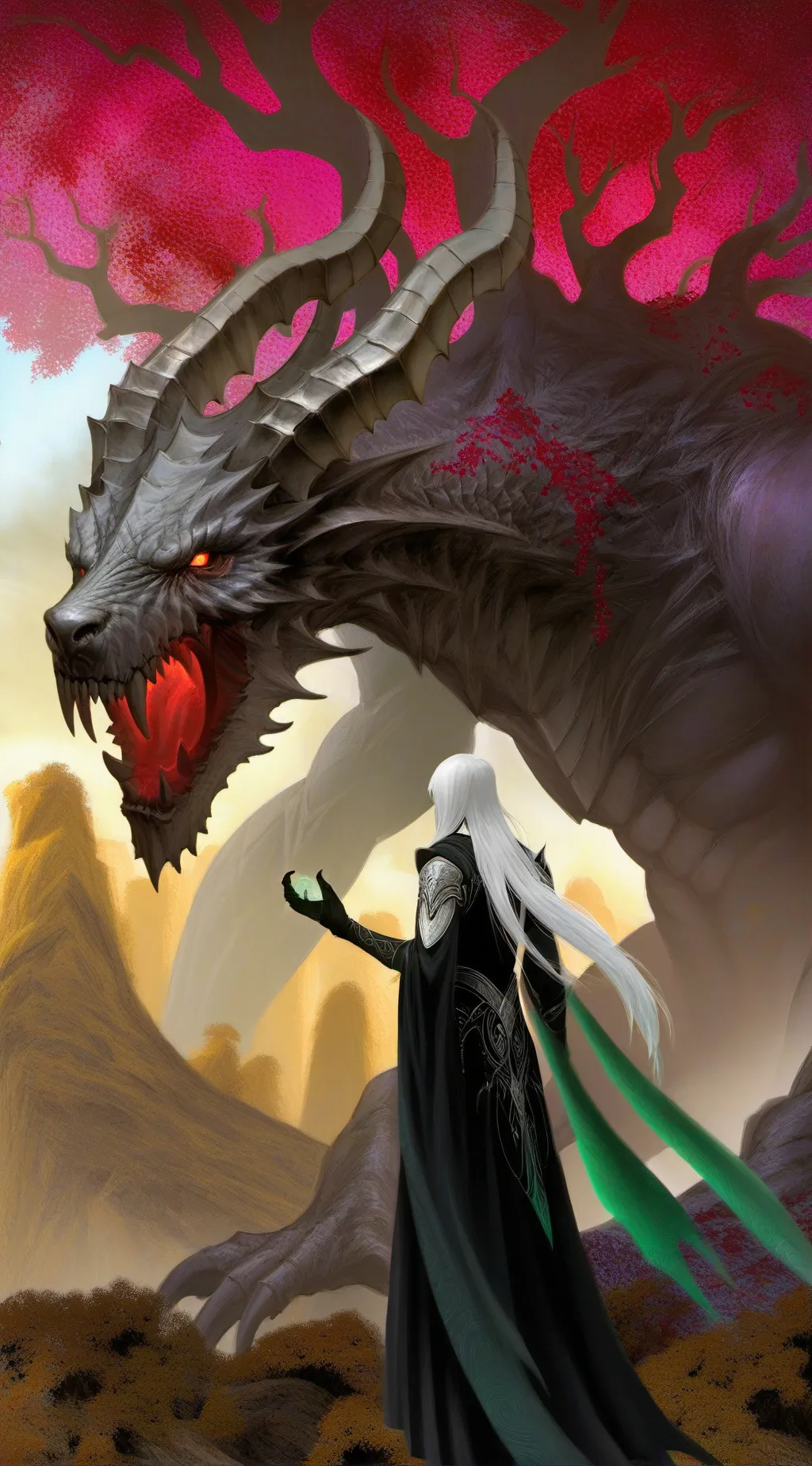 ai character: the dragon room background