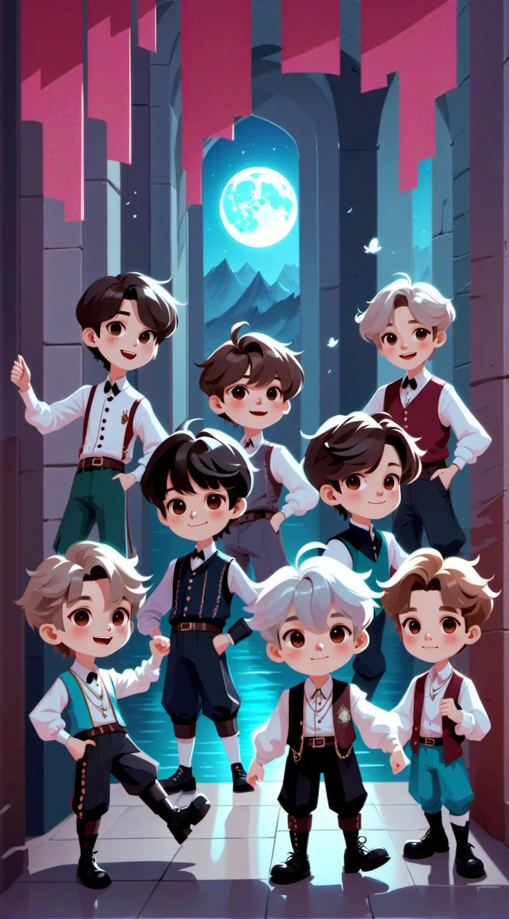 ai character: BTS background