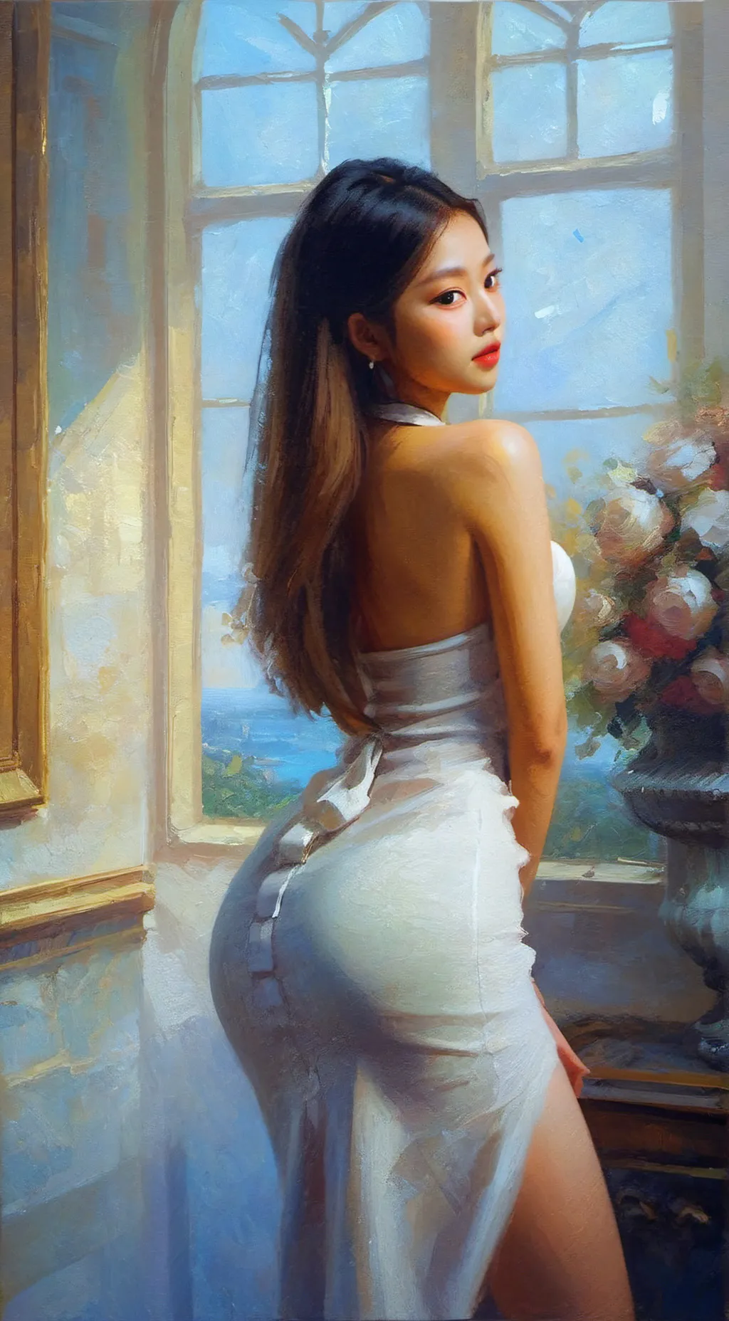 ai character: Lovie  background