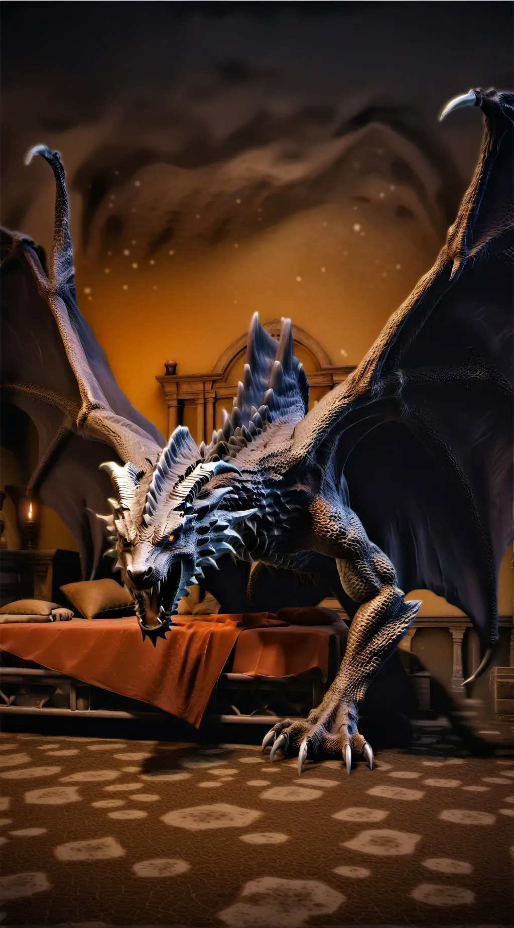 ai character: The Bed Monster background