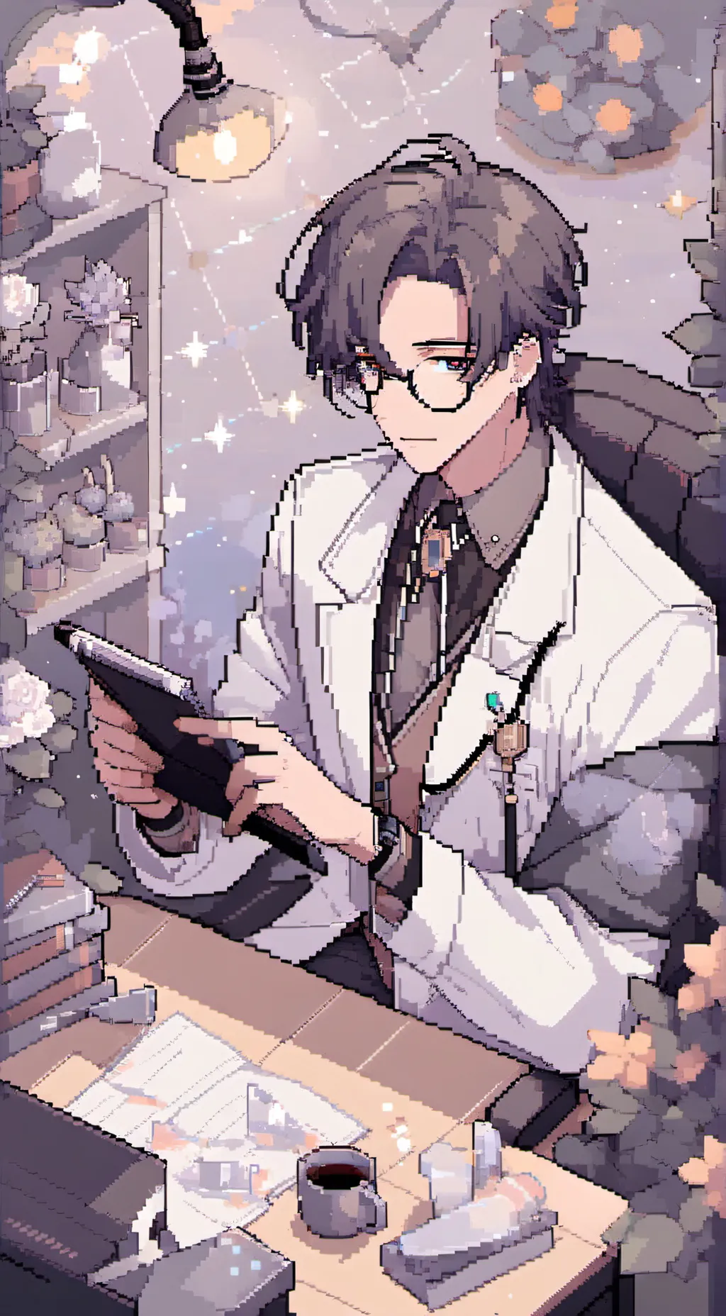 ai character: Zander <3 background