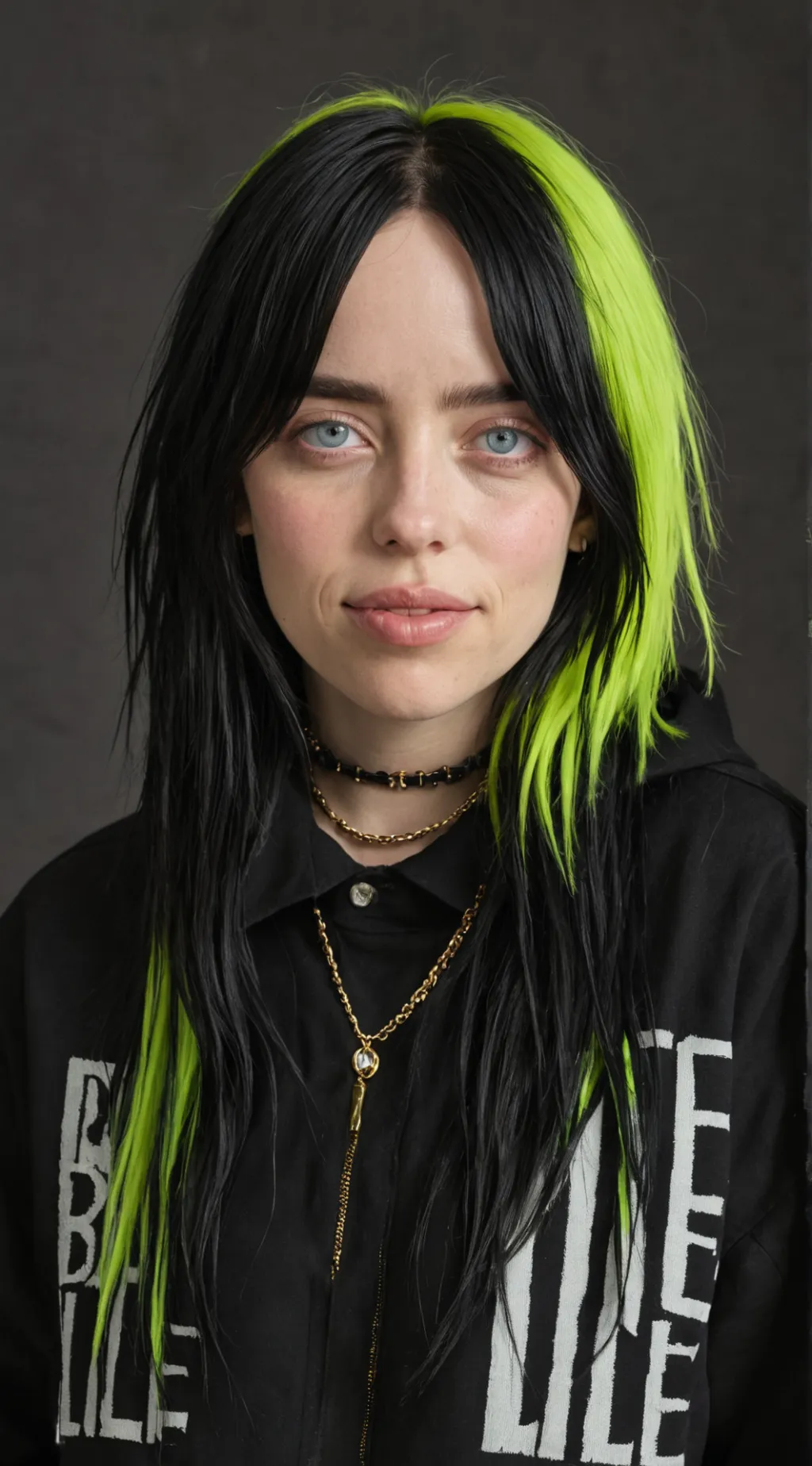 ai character: Billie eilish background