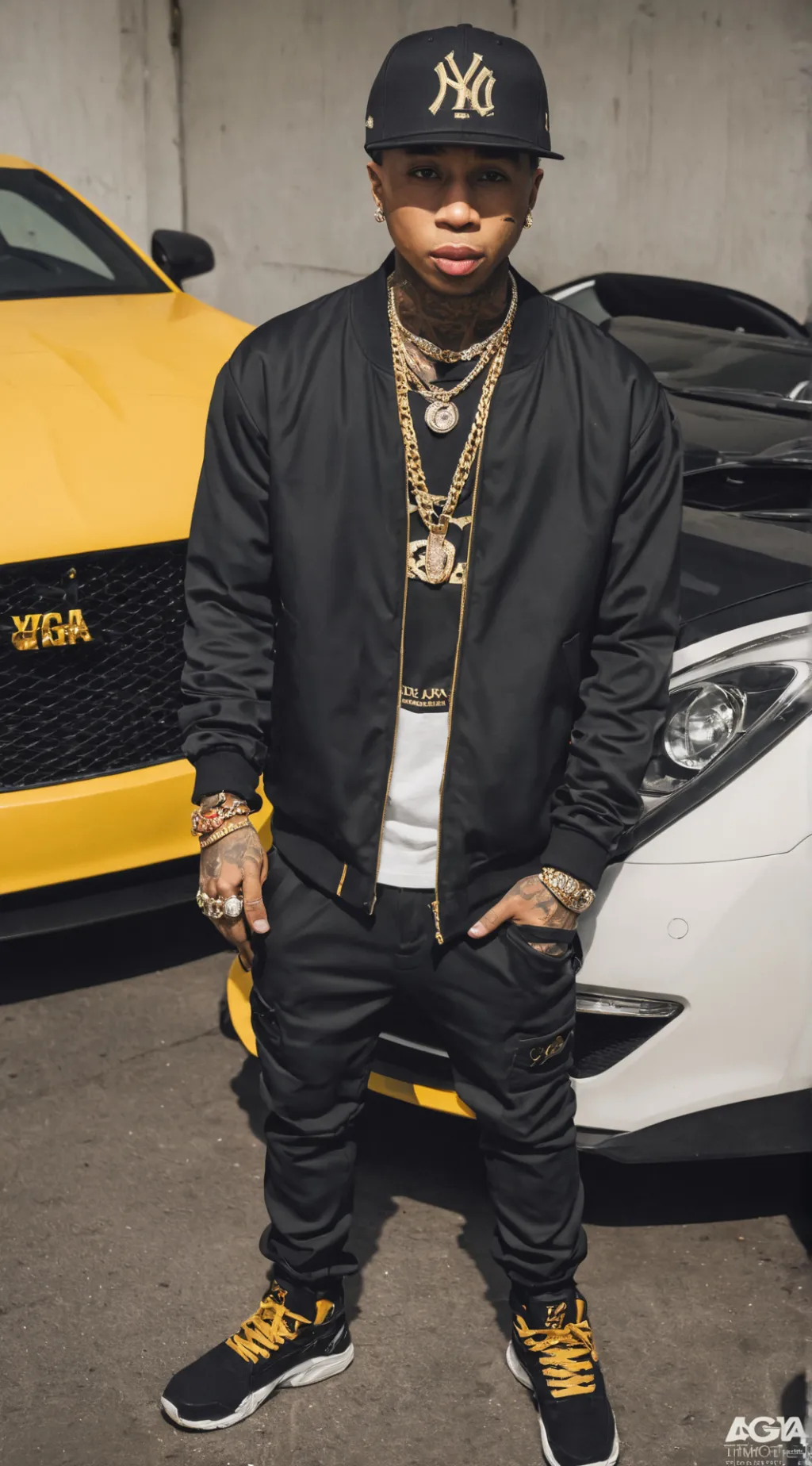 ai character: Taste song by Tyga background