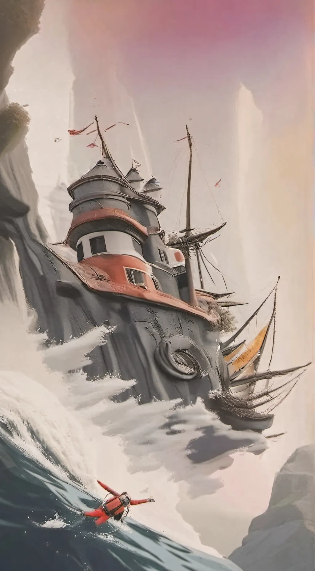 ai character: Dw diving contest background