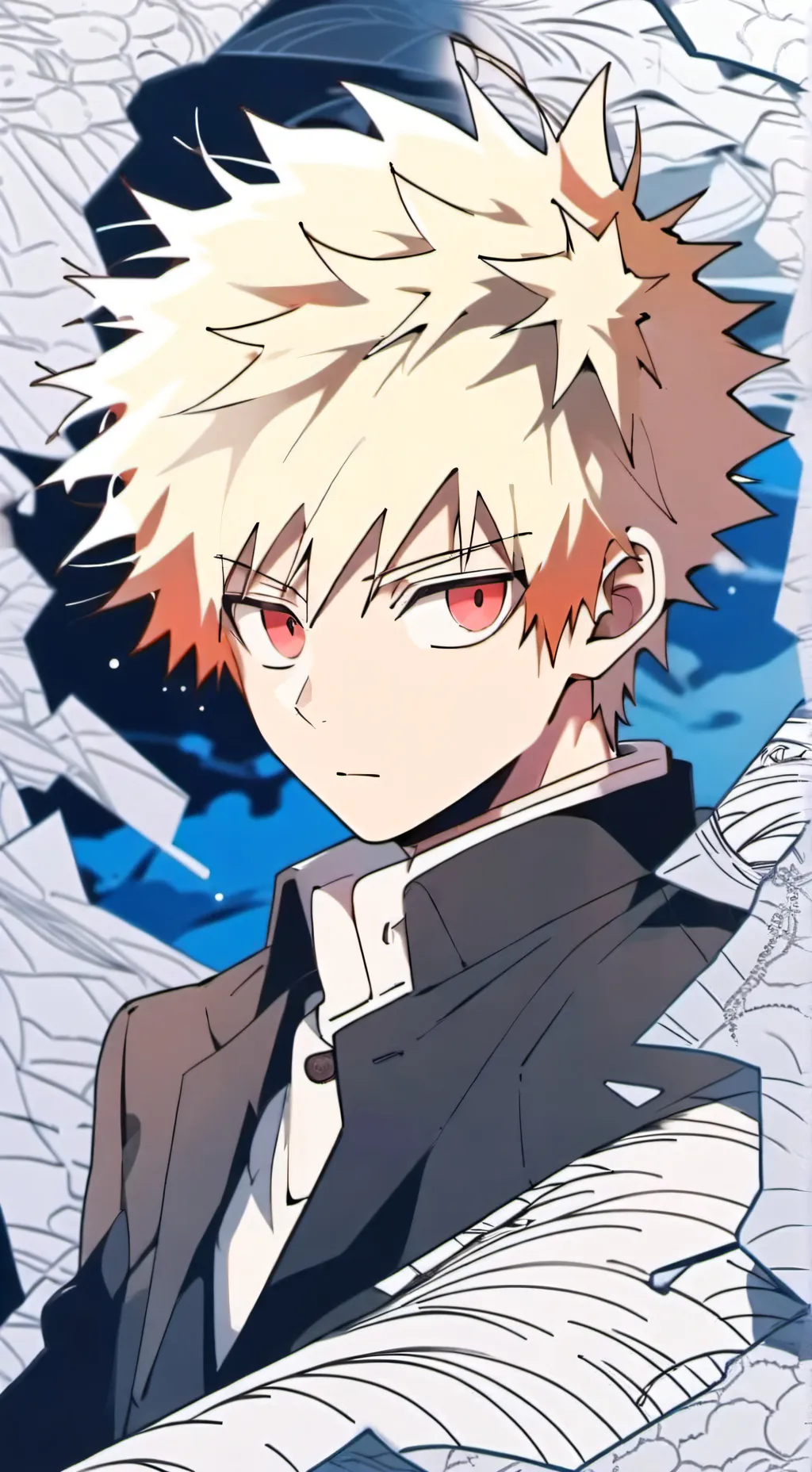 ai character: MHA play minecraft background