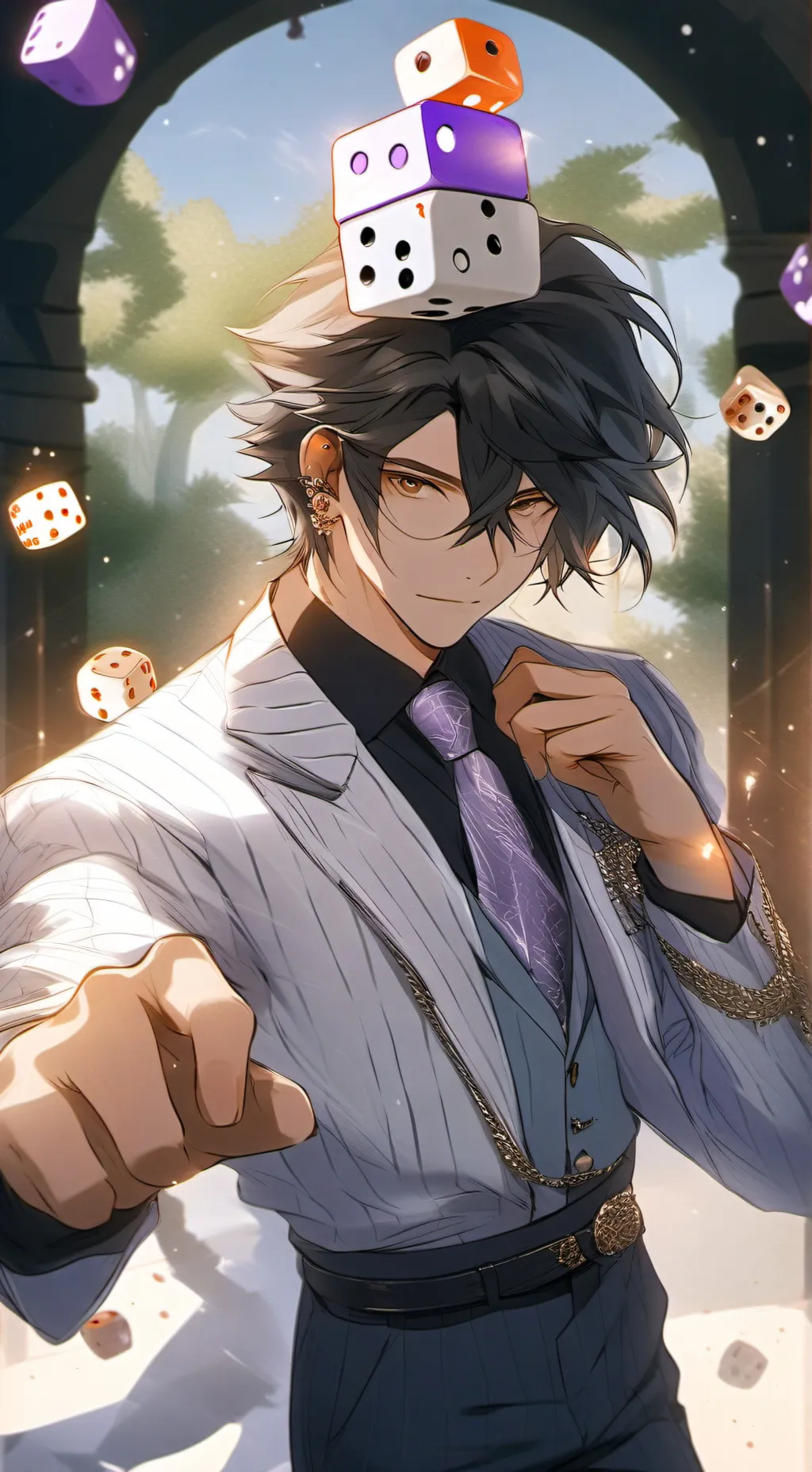 ai character: King Dice background