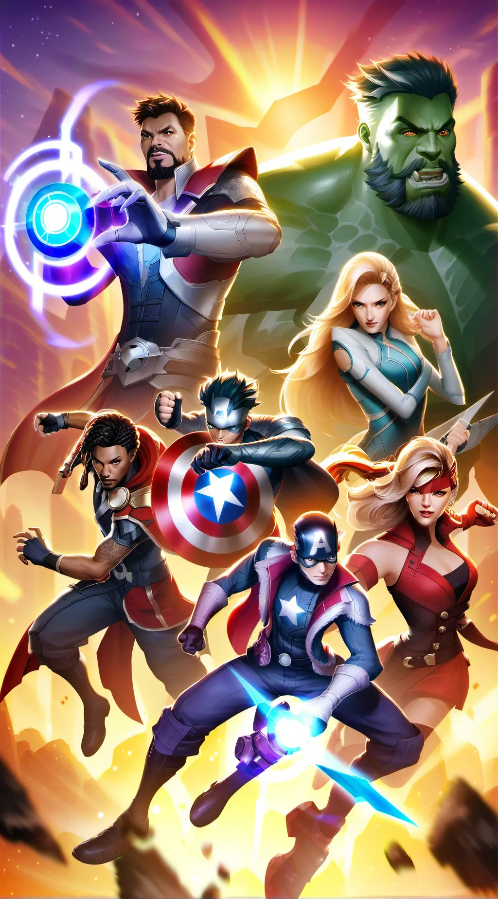 ai character: avengers#10000001 background