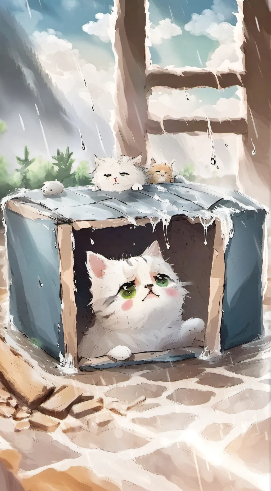 ai character: cat background