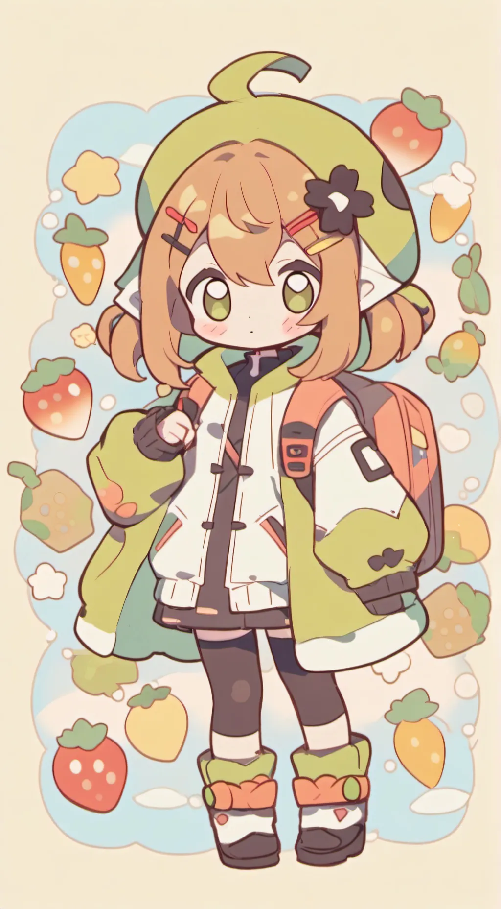 ai character: Azure background