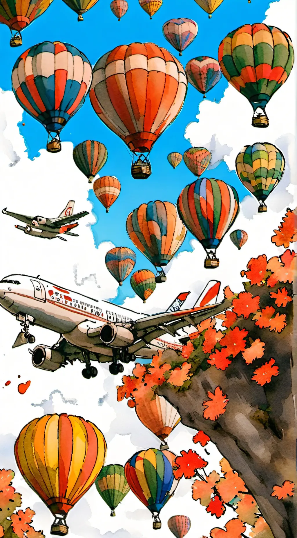 ai character: Plane School Lunch background