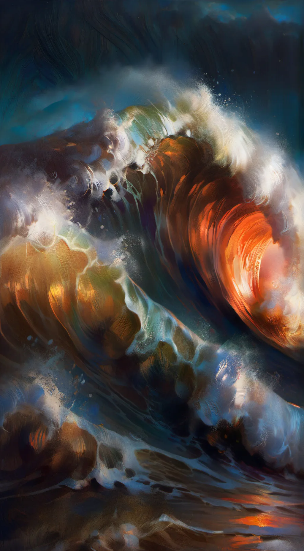 ai character: tsunami  background