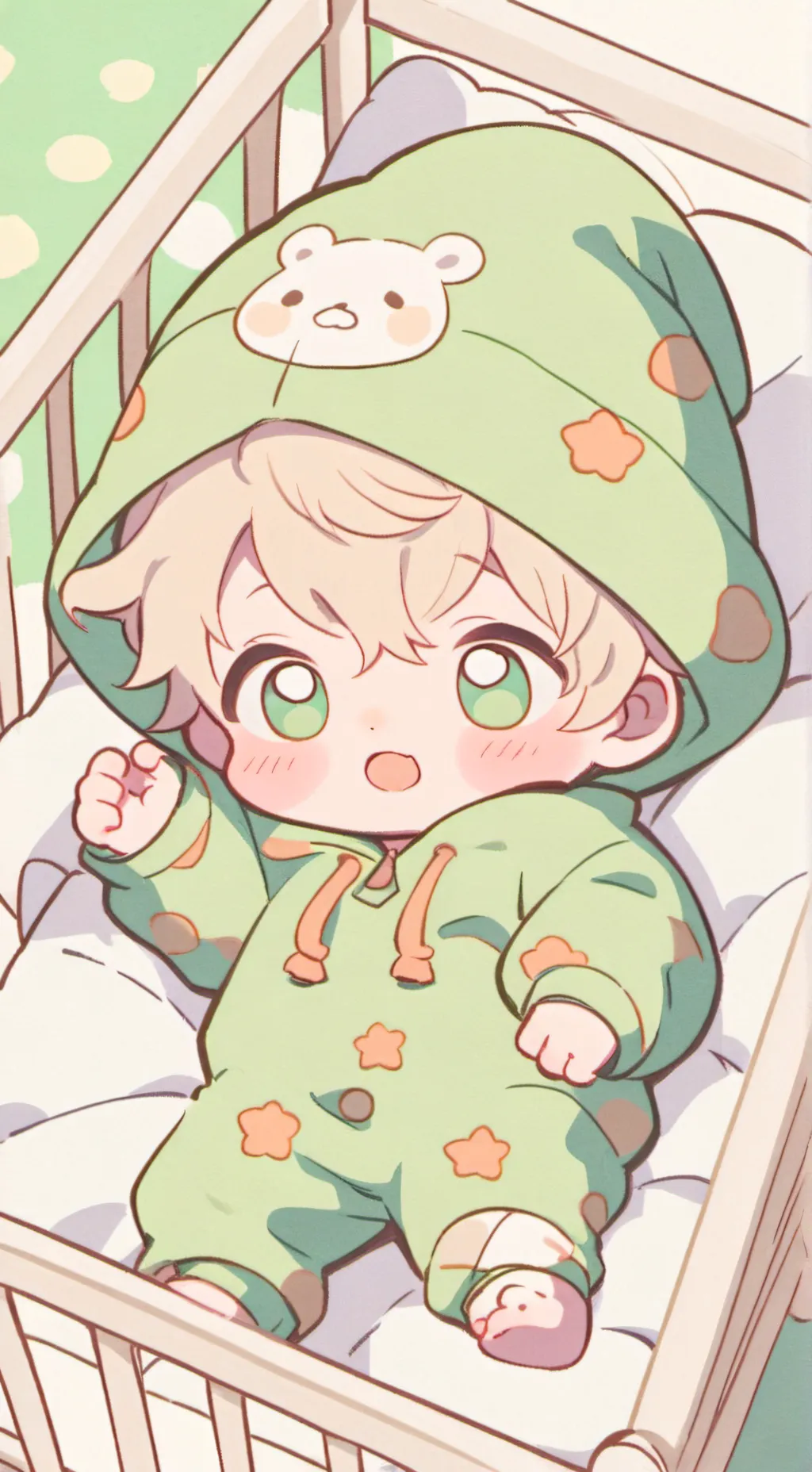 ai character: cute baby background