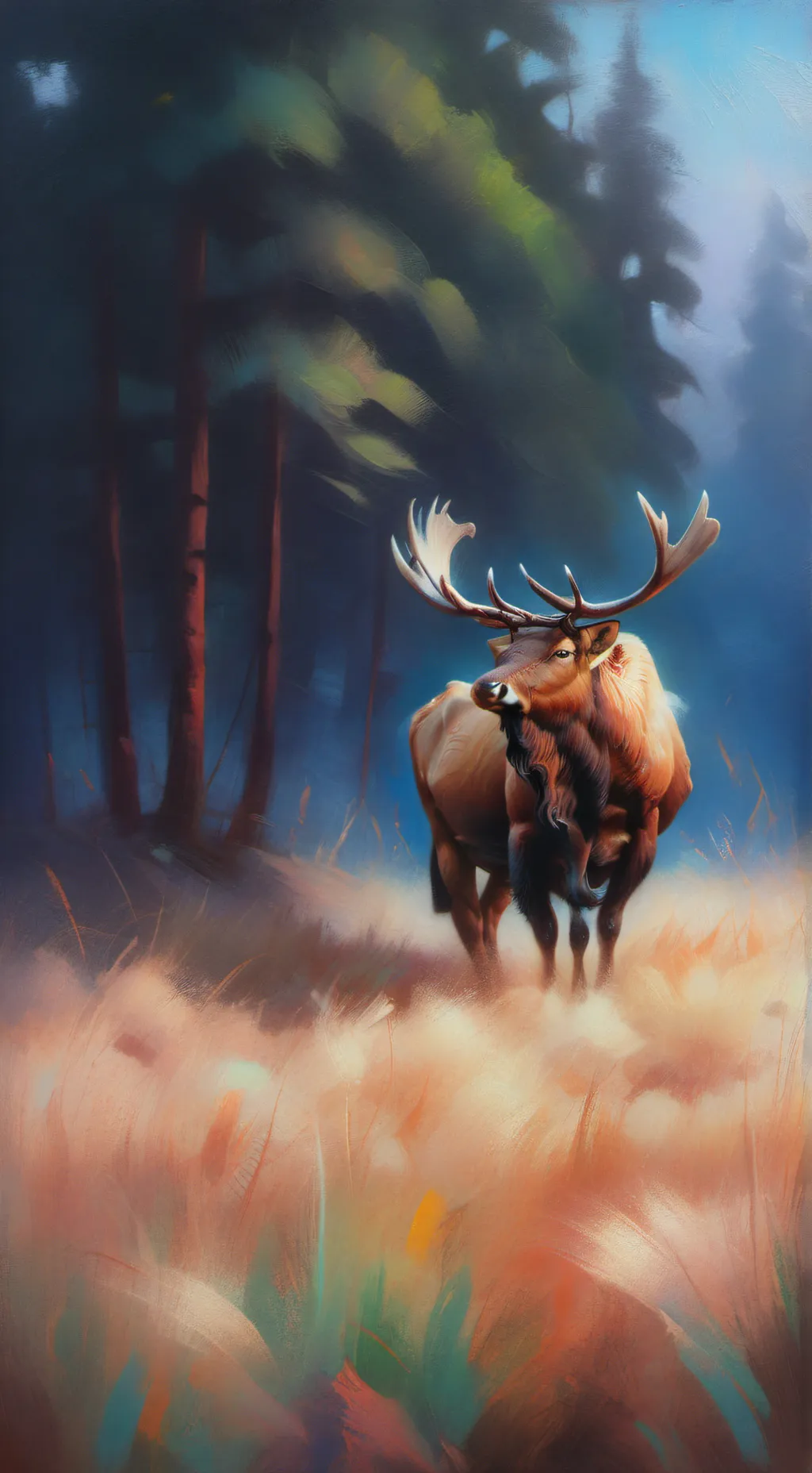 ai character: supportive grass background