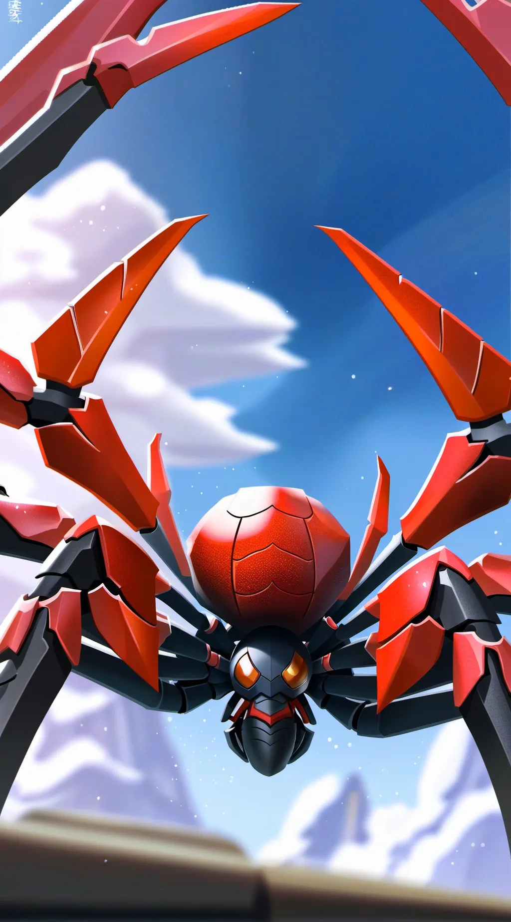 ai character: Giant spider  background