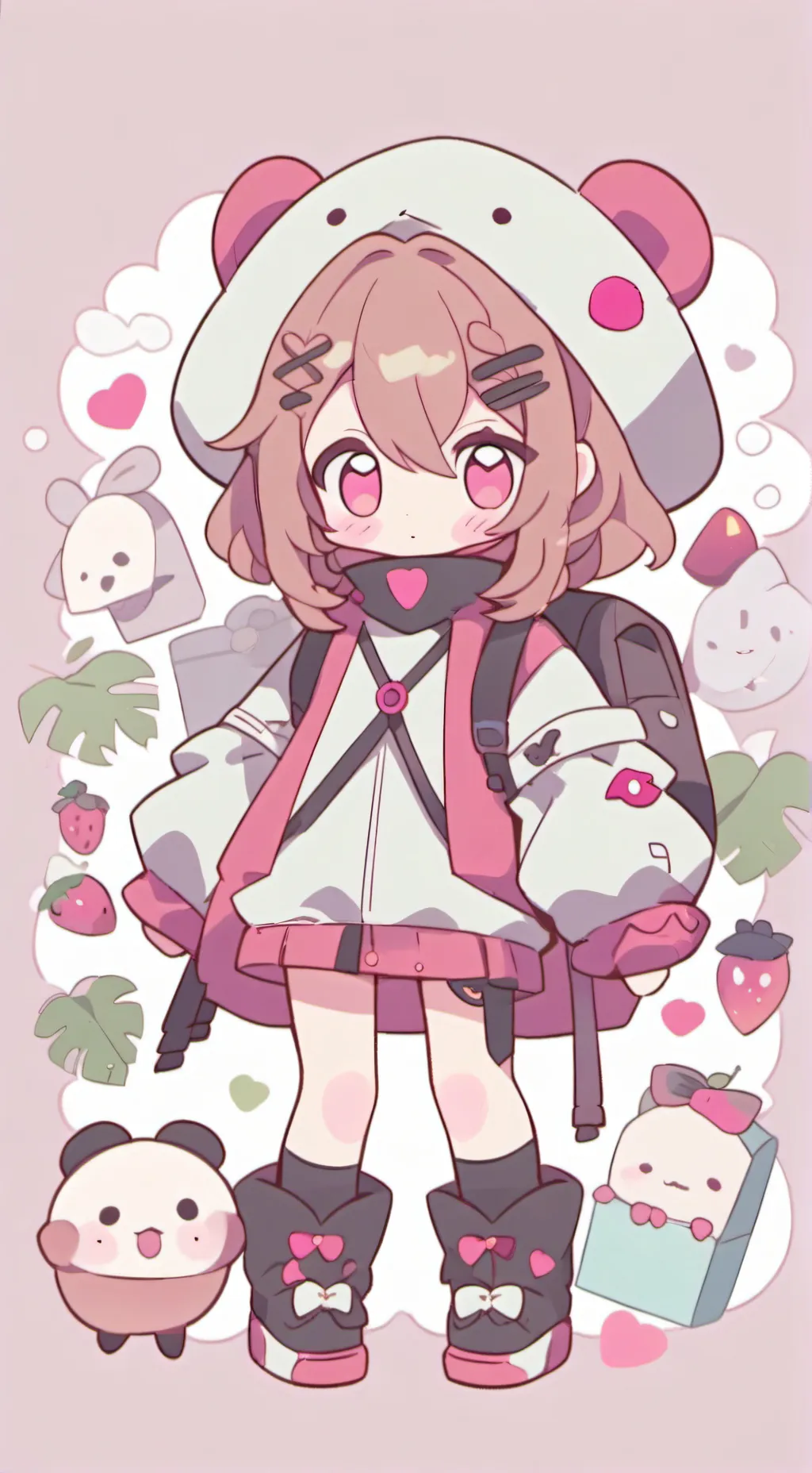 ai character: sad... background