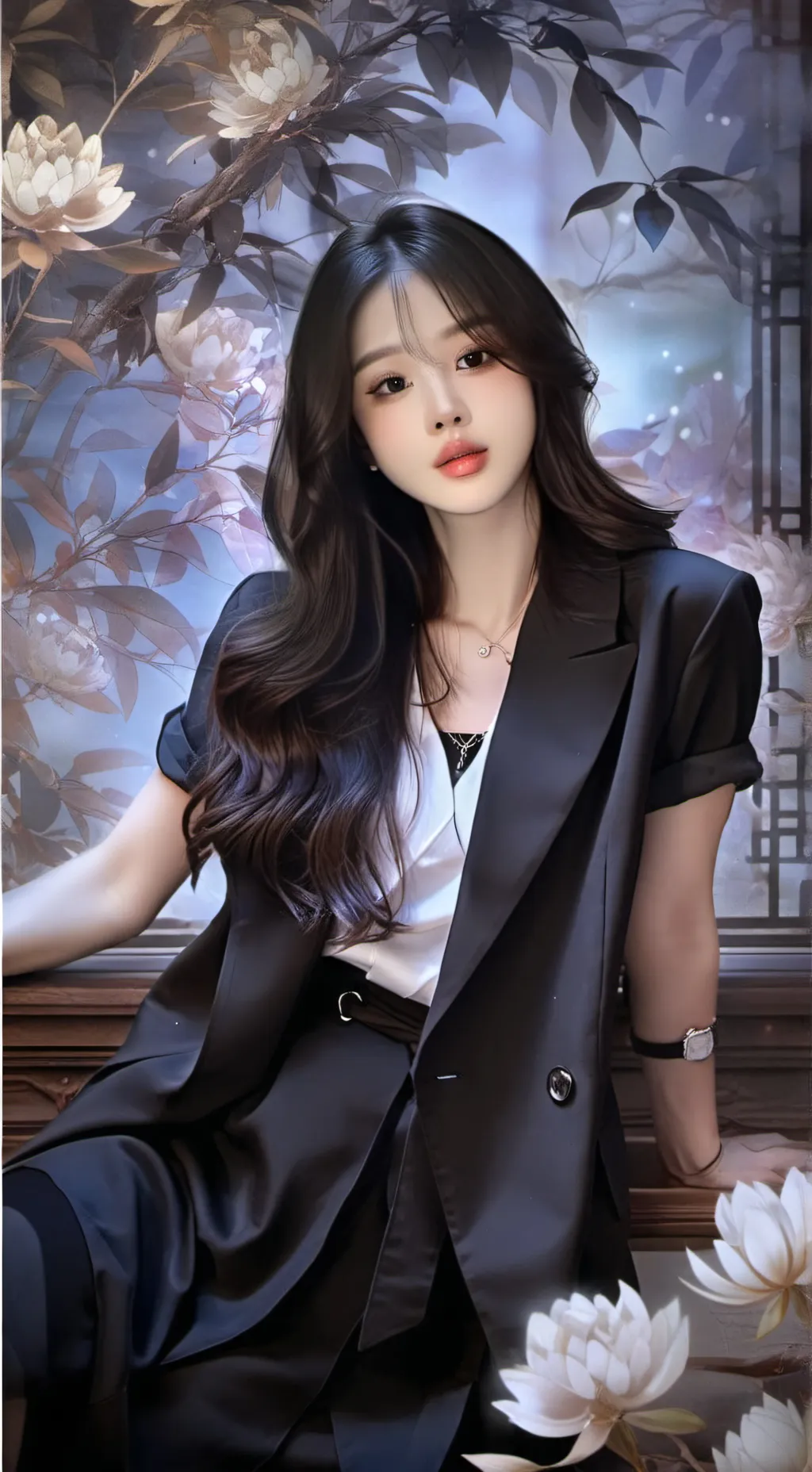 ai character: rosē bright background