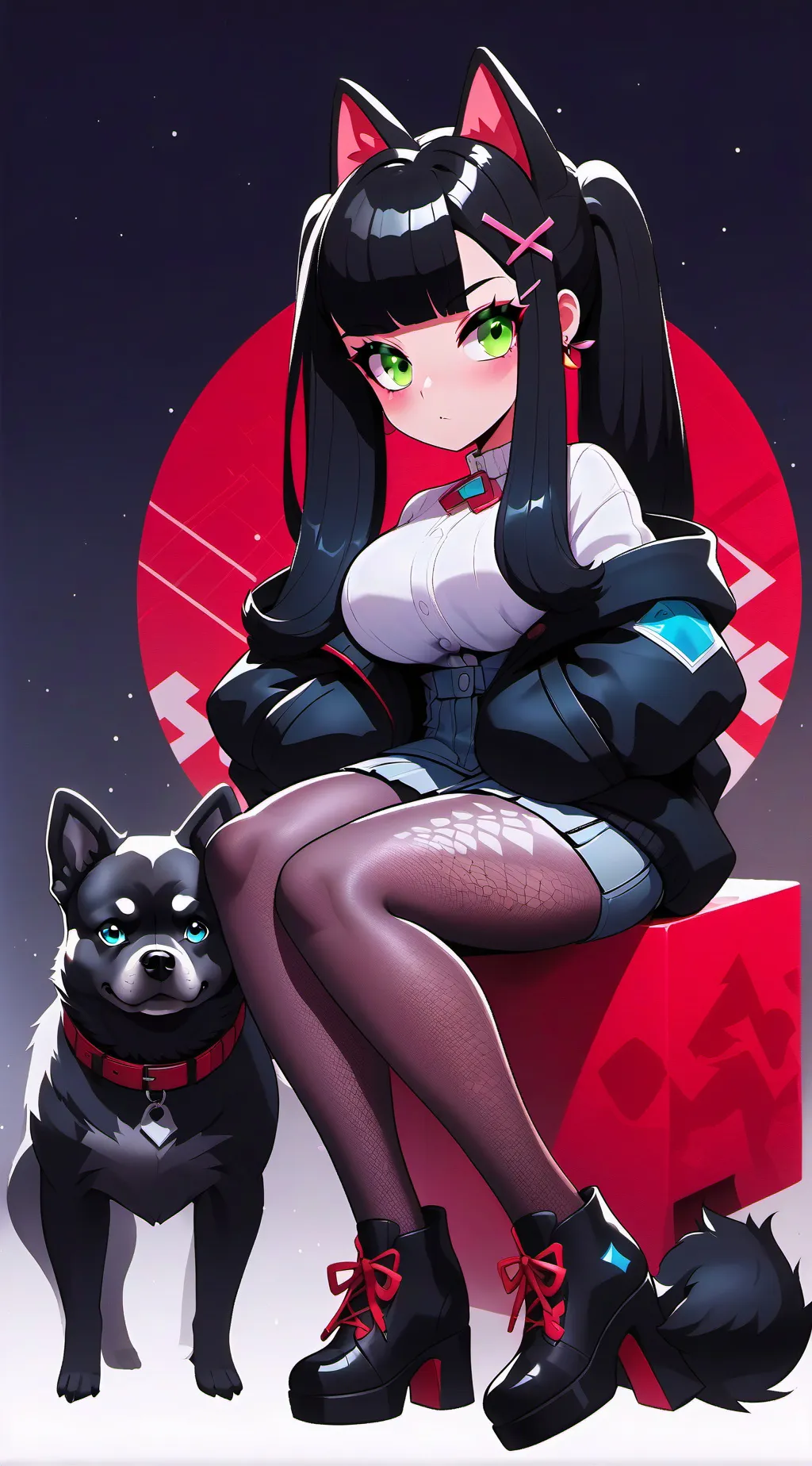 ai character: gamma background