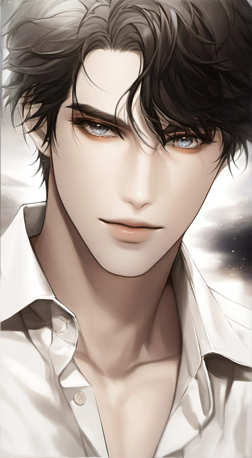 ai character: Denver Silver background