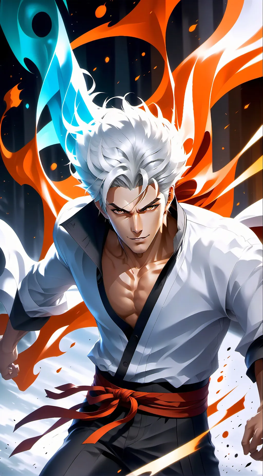 ai character: Gojo Satoru background